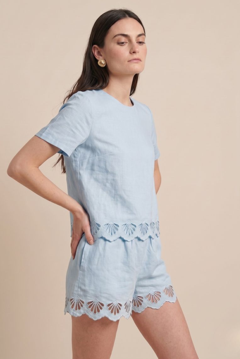 T-SHIRT RICAMO CONCHIGLIE - immagine 3