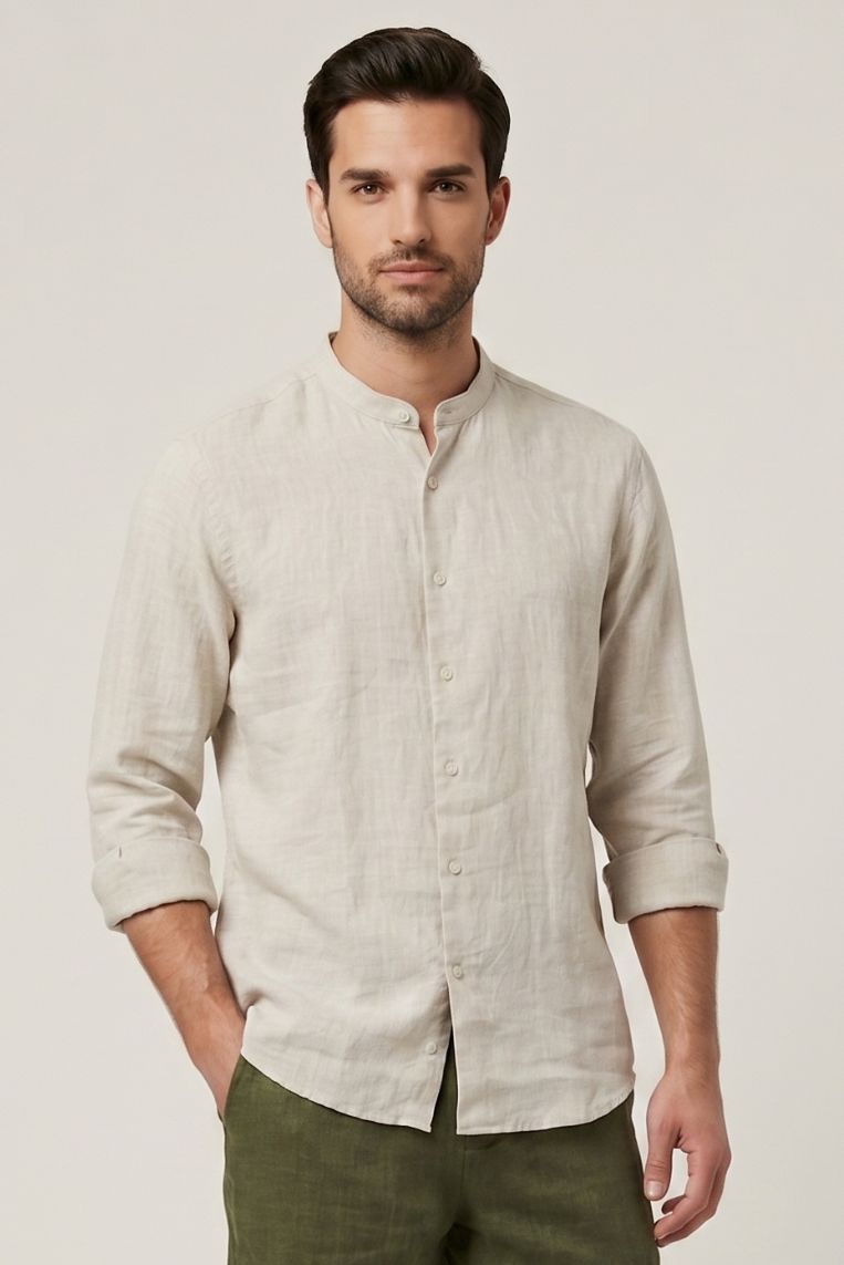 CAMICIA LINO COREANA 1 CAMICIA LINO COREANA - immagine 1