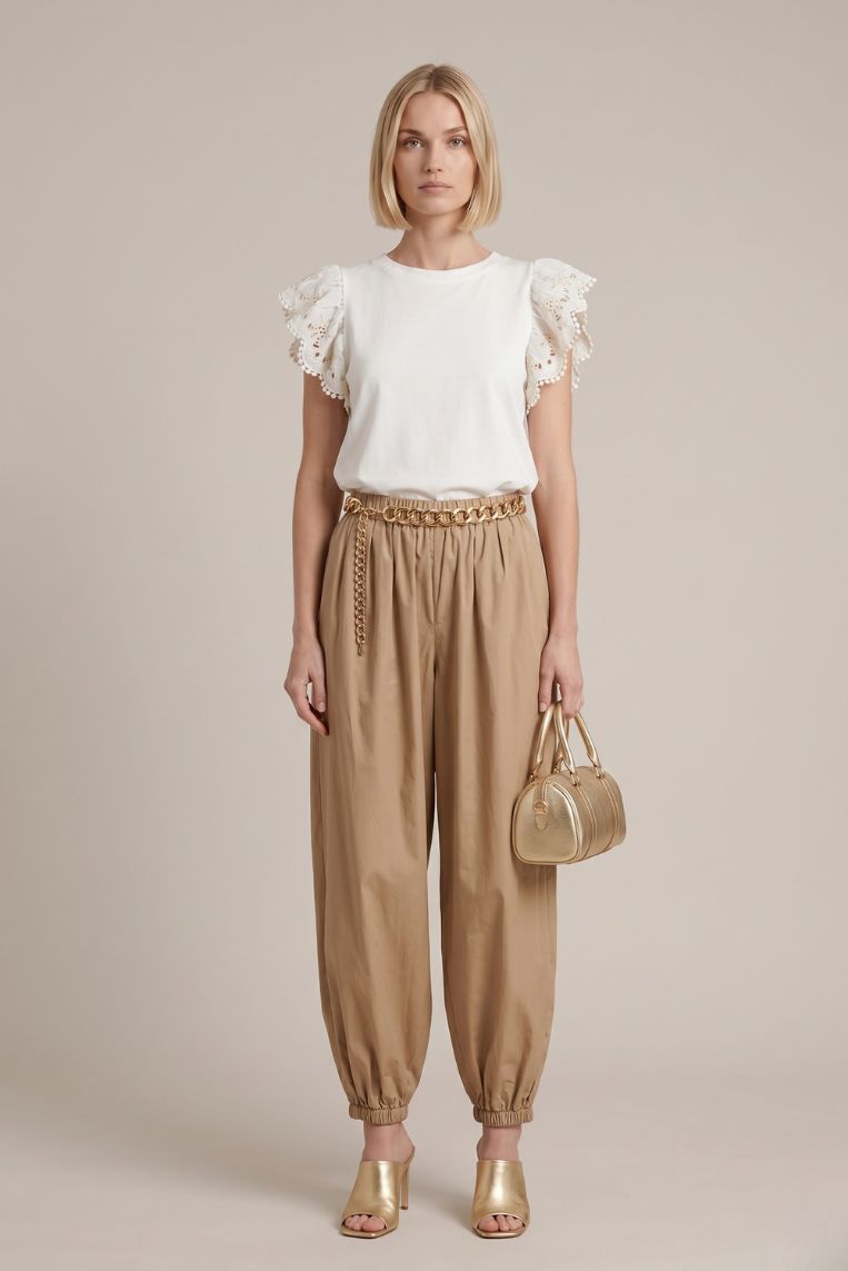 PANTALONE BALLOON TELA PARA - immagine 2