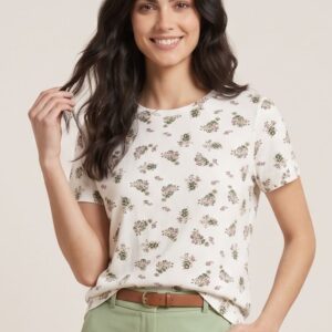T-SHIRT MANICHE CORTE FIORELLINI 3 T-SHIRT MANICHE CORTE FIORELLINI - Thumbnail Image 1