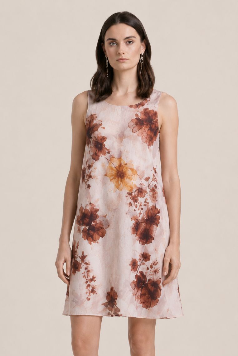 ABITO MIDI TENCEL FIORI - immagine 4