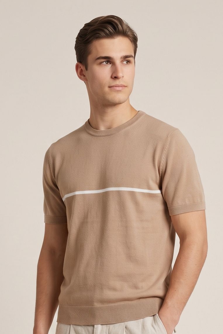 MAGLIA GIRO CREPE COTONE RIGA - immagine 3