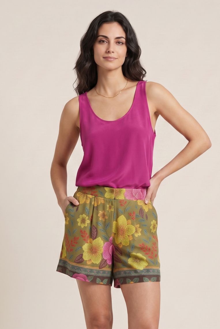SHORT FIORI VISCOSA 3 SHORT FIORI VISCOSA - immagine 3