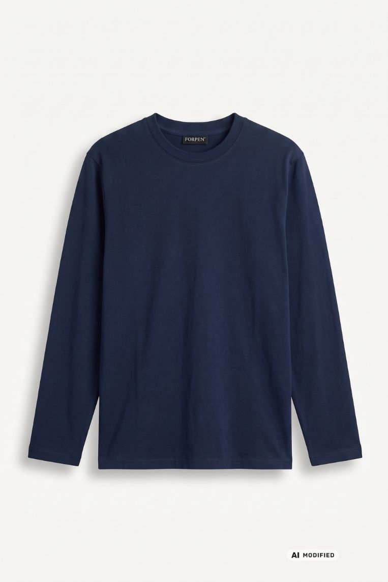 T-SHIRT GIRO MANICHE LUNGHE COTONE BASIC 3 T-SHIRT GIRO MANICHE LUNGHE COTONE BASIC - immagine 3