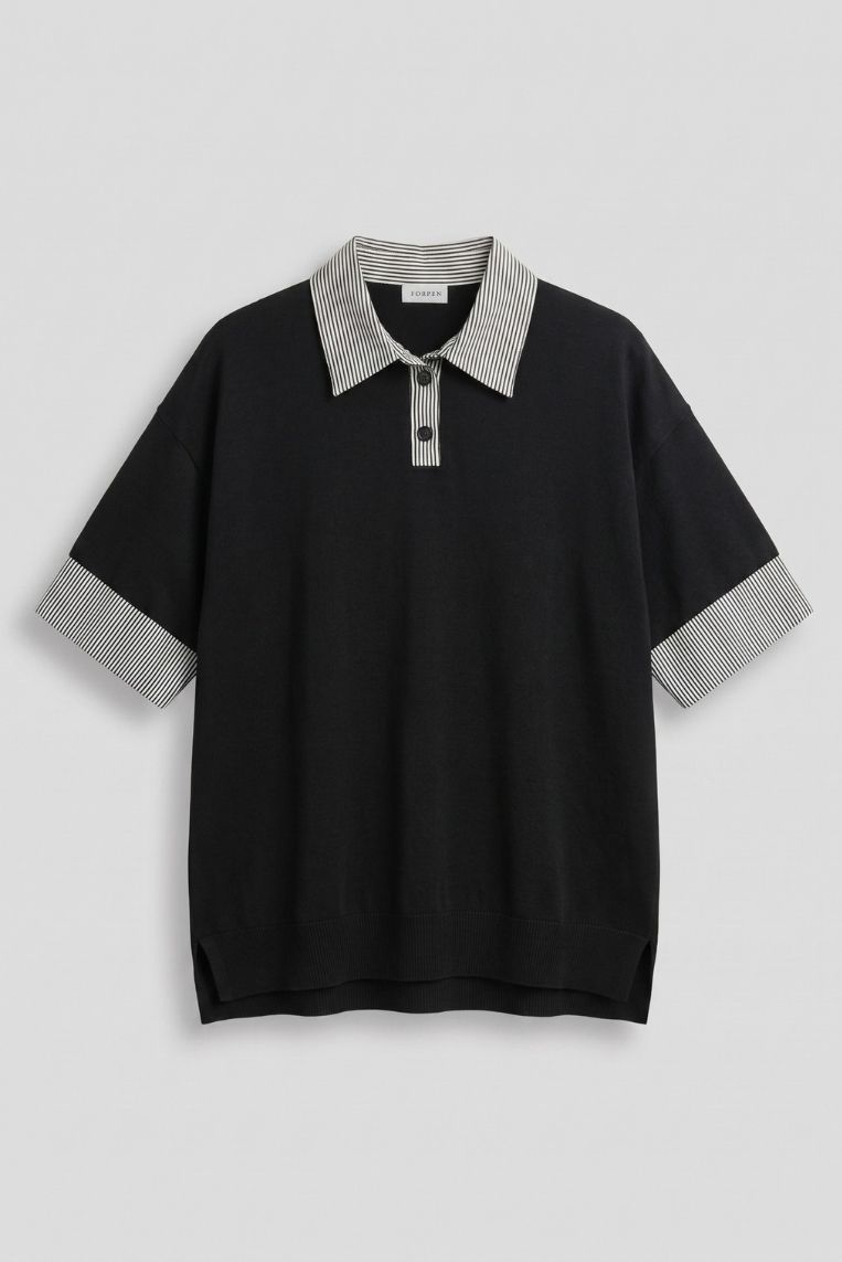 POLO MANICA 3/4 COLLETTO RIGA 3 POLO MANICA 3/4 COLLETTO RIGA - immagine 3