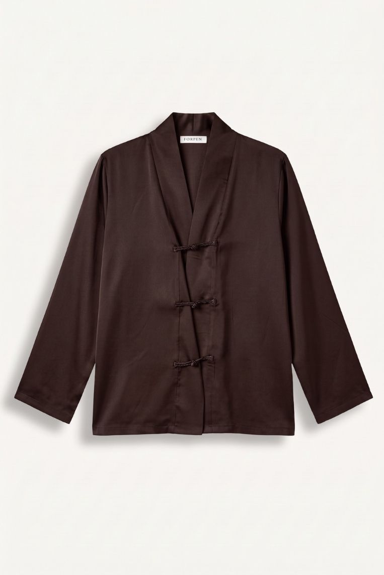 BLUSA CON ALAMARI SATIN 12 BLUSA CON ALAMARI SATIN - immagine 12