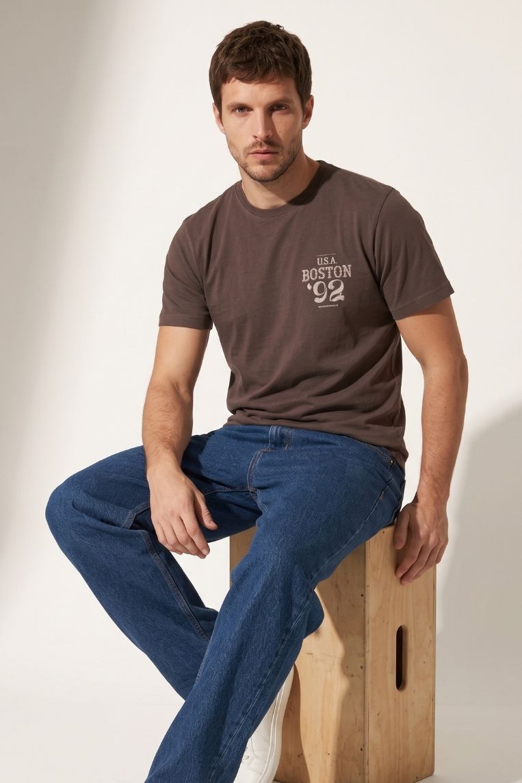 T-SHIRT STAMPA BOSTON