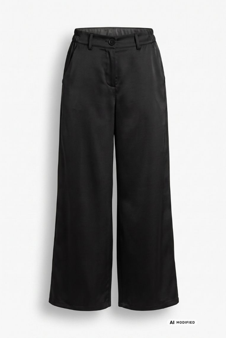 PANTALONE FLUIDO SATINATO 3 PANTALONE FLUIDO SATINATO - immagine 3