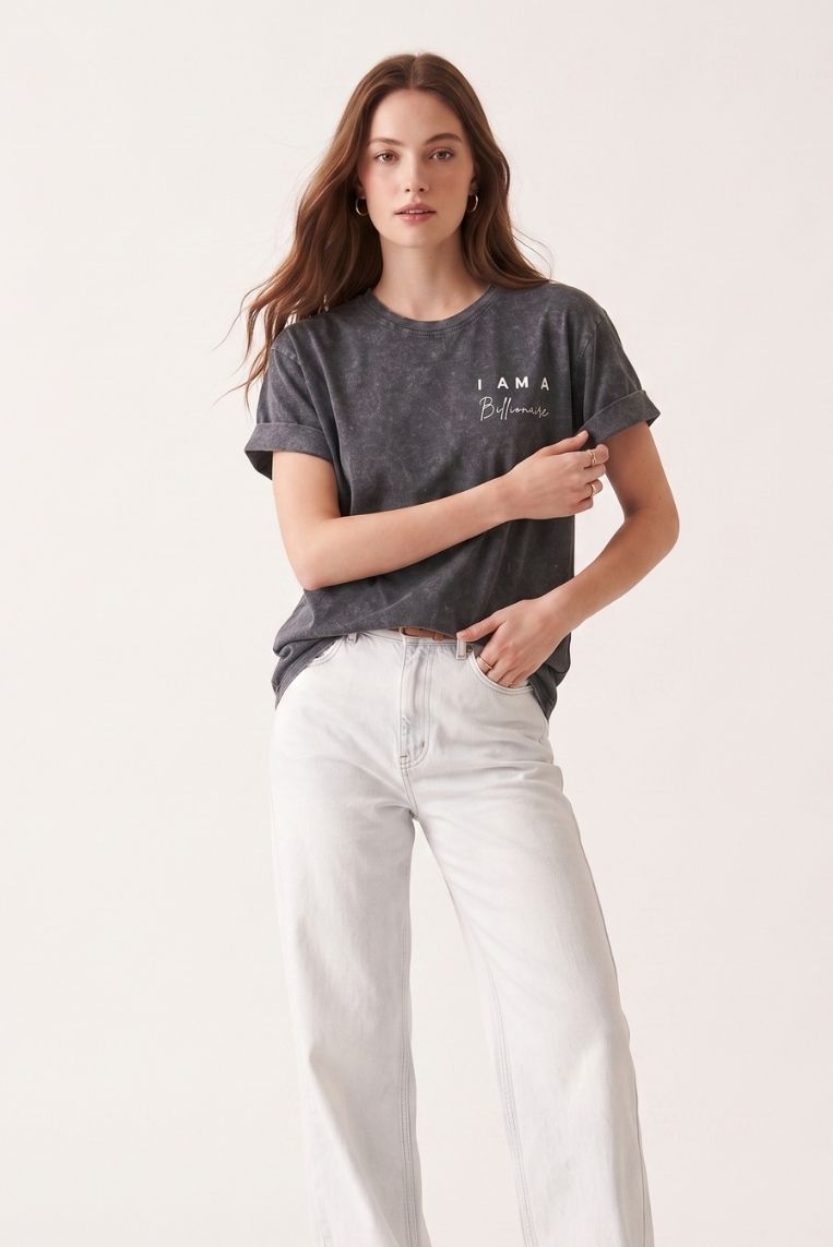 T-SHIRT STAMPA I AM BILLIONAR 2 T-SHIRT STAMPA I AM BILLIONAR - immagine 2