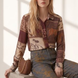 CAMICIA MISTO LANA STAMPA CAVALLI 5 CAMICIA MISTO LANA STAMPA CAVALLI - Thumbnail Image 1