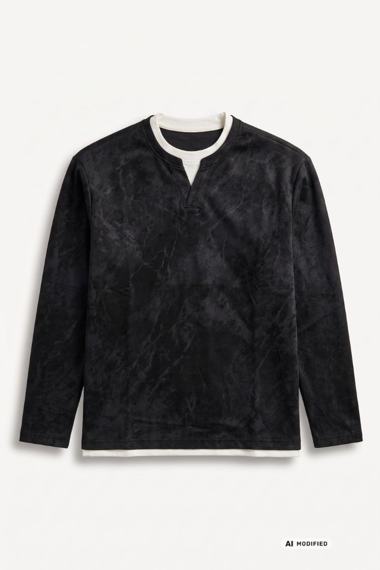 FELPA MANICHE LUNGHE SCOLLO V 7 FELPA MANICHE LUNGHE SCOLLO V - immagine 7