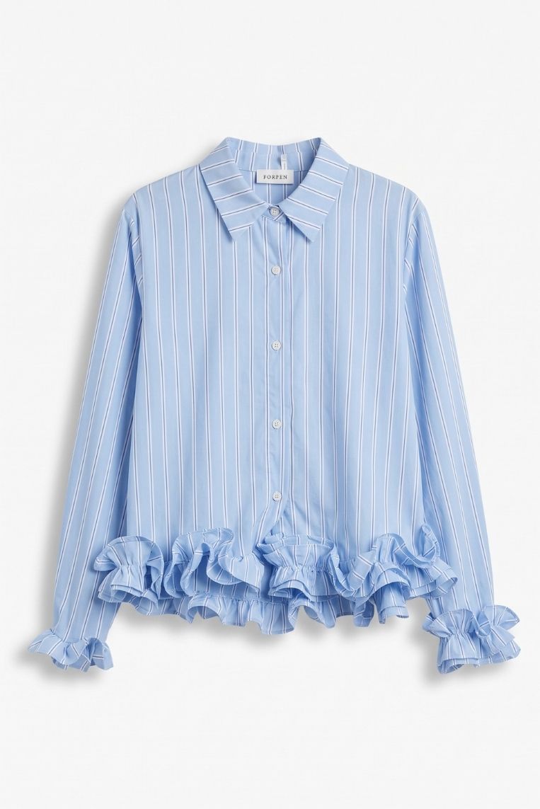 CAMICIA A RIGHE FONDO BALZE 3 CAMICIA A RIGHE FONDO BALZE - immagine 3