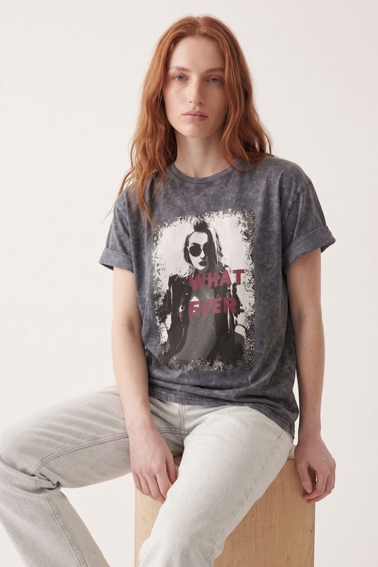 T-SHIRT STAMPA WHAT EVER 2 T-SHIRT STAMPA WHAT EVER - immagine 2