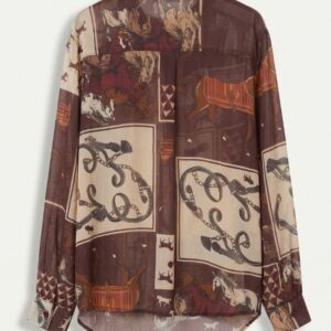 CAMICIA MISTO LANA STAMPA CAVALLI 7 CAMICIA MISTO LANA STAMPA CAVALLI - Thumbnail Image 3