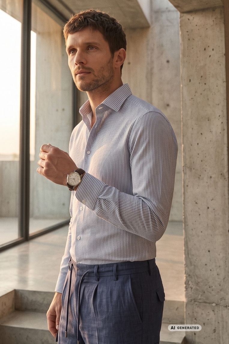 CAMICIA TAILORED BASTONCINO
