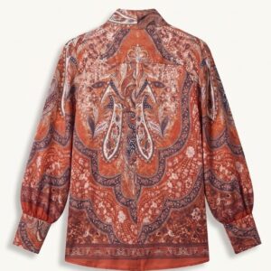CAMICIA SATINATA STAMPA CACHEMERE 19 CAMICIA SATINATA STAMPA CACHEMERE - Thumbnail Image 8
