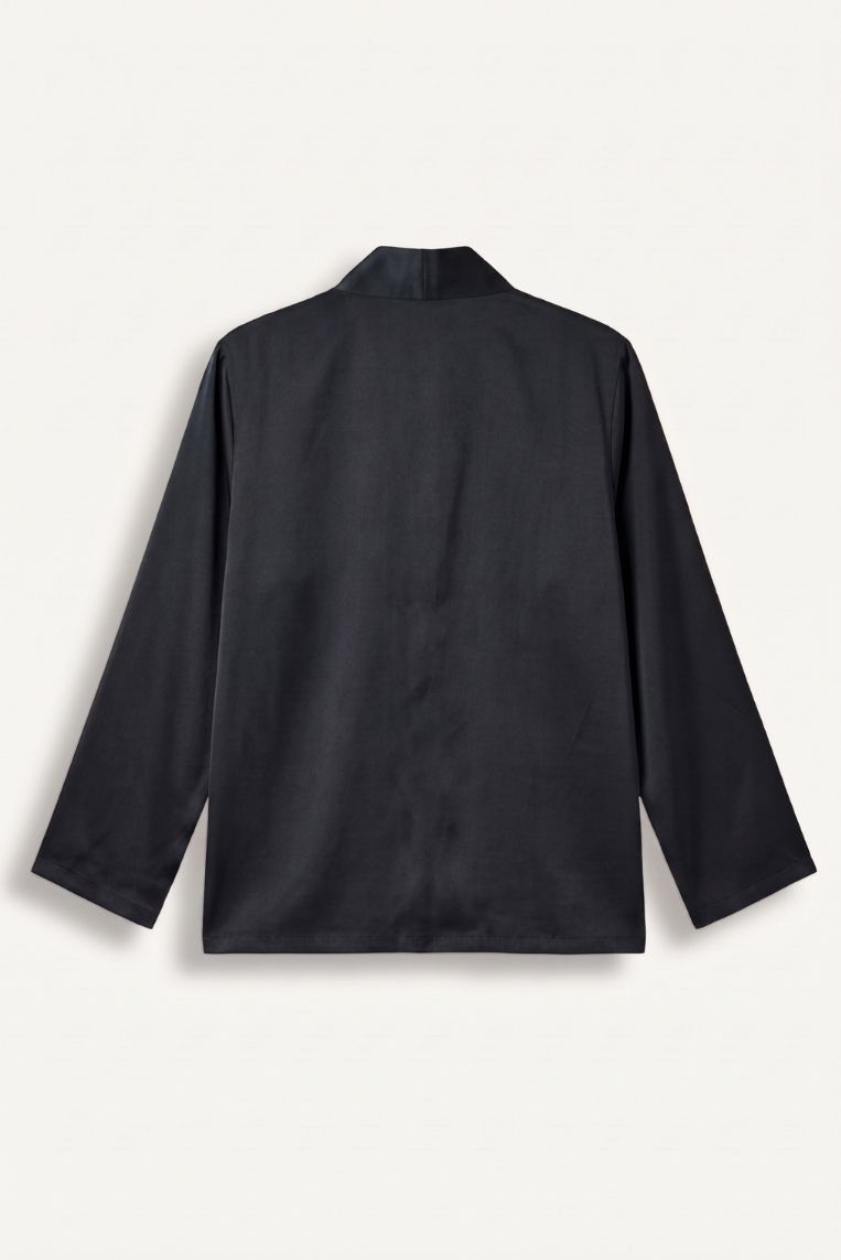 BLUSA CON ALAMARI SATIN 4 BLUSA CON ALAMARI SATIN - immagine 4