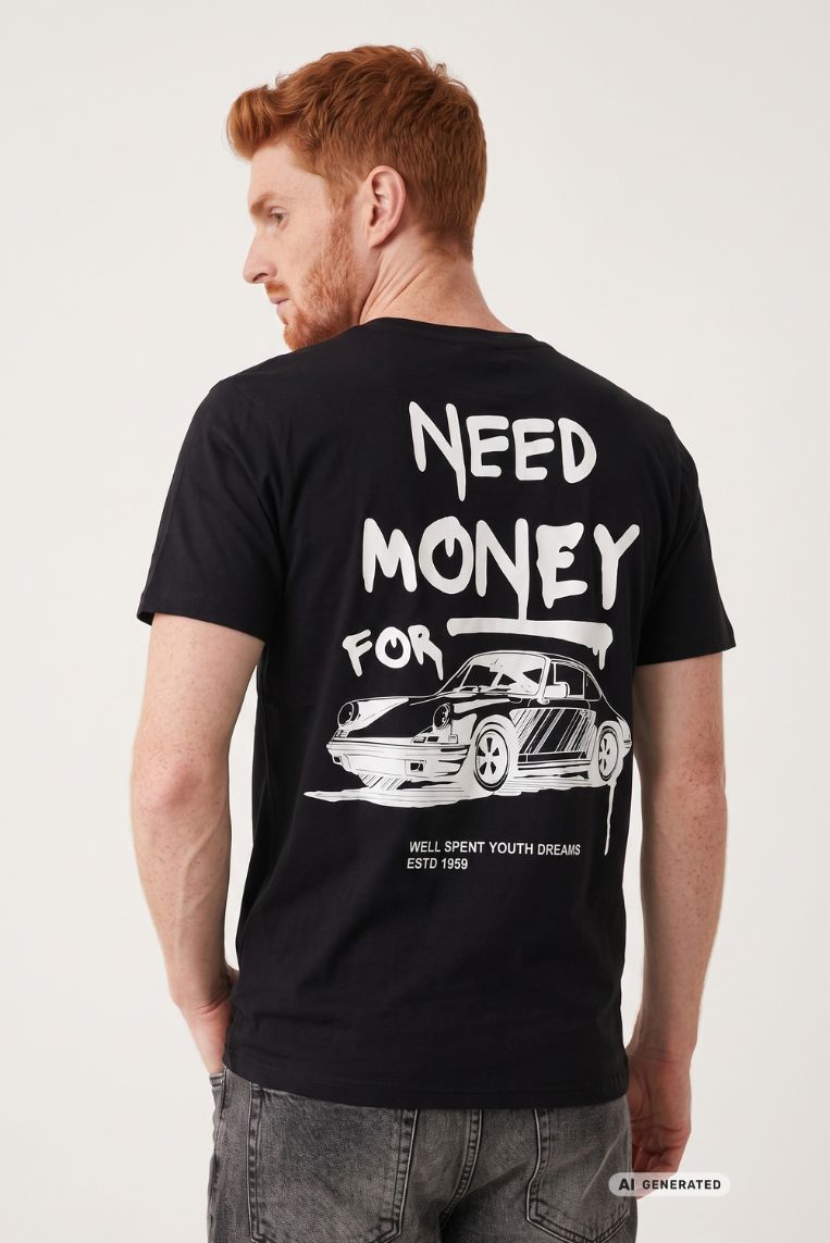 T-SHIRT NEED MONEY 2 T-SHIRT NEED MONEY - immagine 2