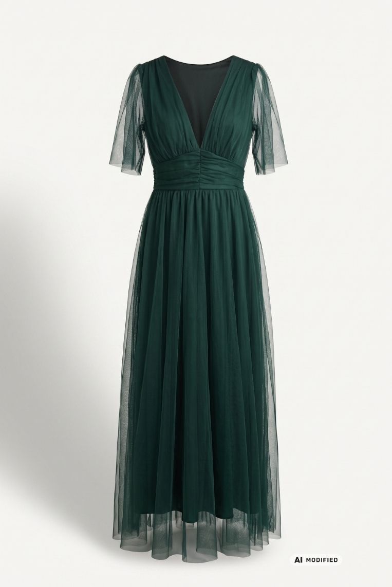 ABITO LUNGO IN TULLE