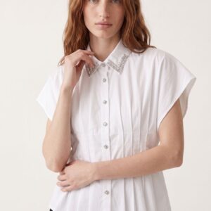 CAMICIA MANICHE CORTE ARRICCIO COLLETTO STRASS 22 CAMICIA MANICHE CORTE ARRICCIO COLLETTO STRASS - Thumbnail Image 10