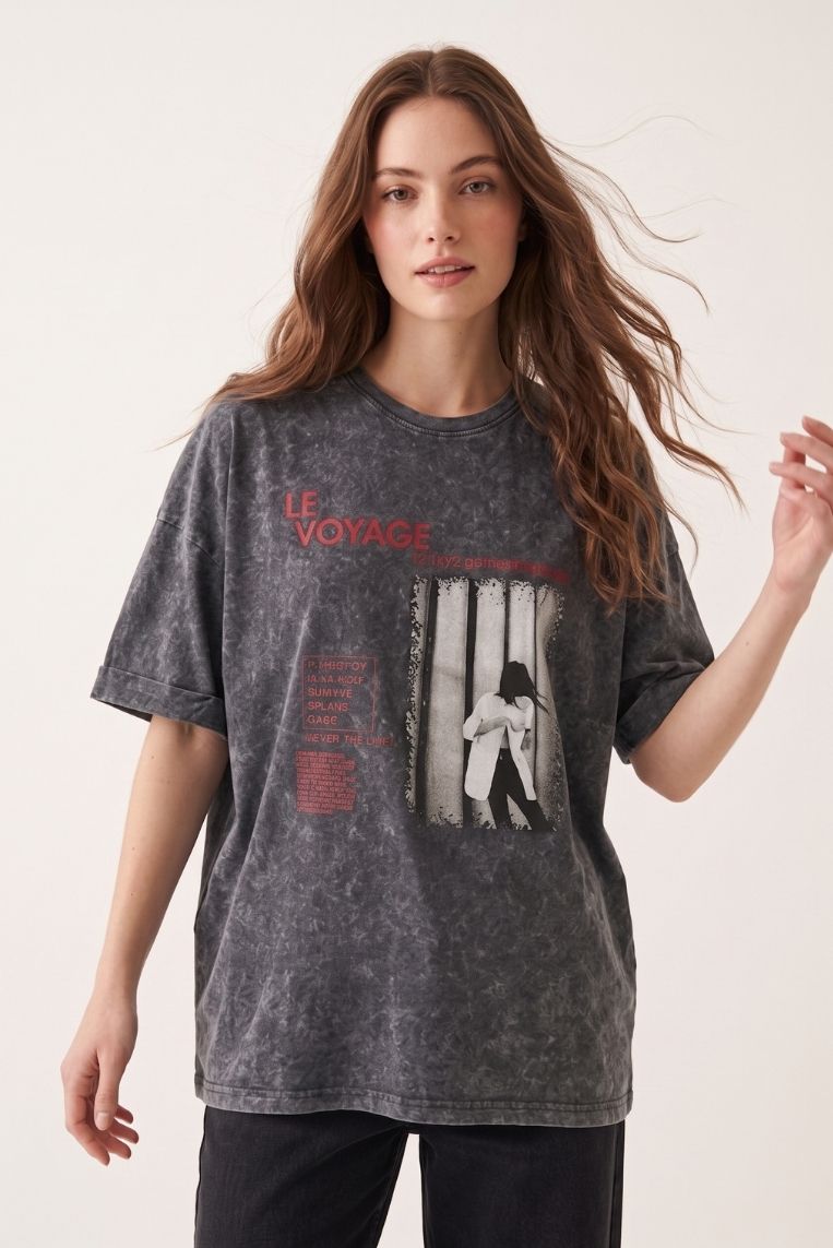 T-SHIRT STAMPA VOYAGE - immagine 2