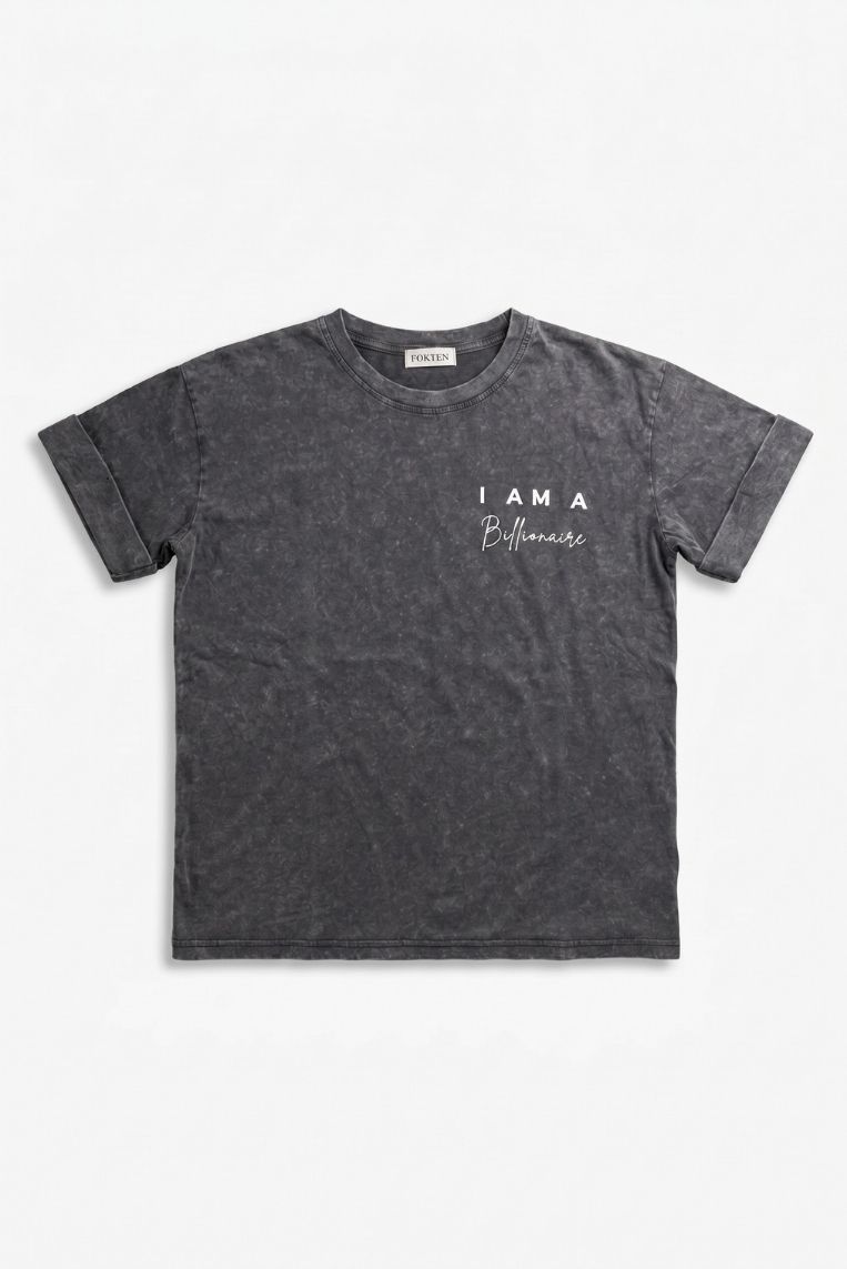 T-SHIRT STAMPA I AM BILLIONAR 3 T-SHIRT STAMPA I AM BILLIONAR - immagine 3