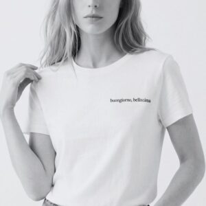 T-SHIRT RICAMO BUONGIORNO BELLISIMA 6 T-SHIRT RICAMO BUONGIORNO BELLISIMA - Thumbnail Image 2