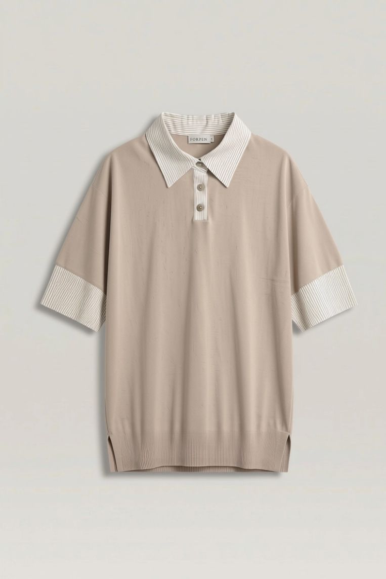 POLO MANICA 3/4 COLLETTO RIGA 5 POLO MANICA 3/4 COLLETTO RIGA - immagine 5