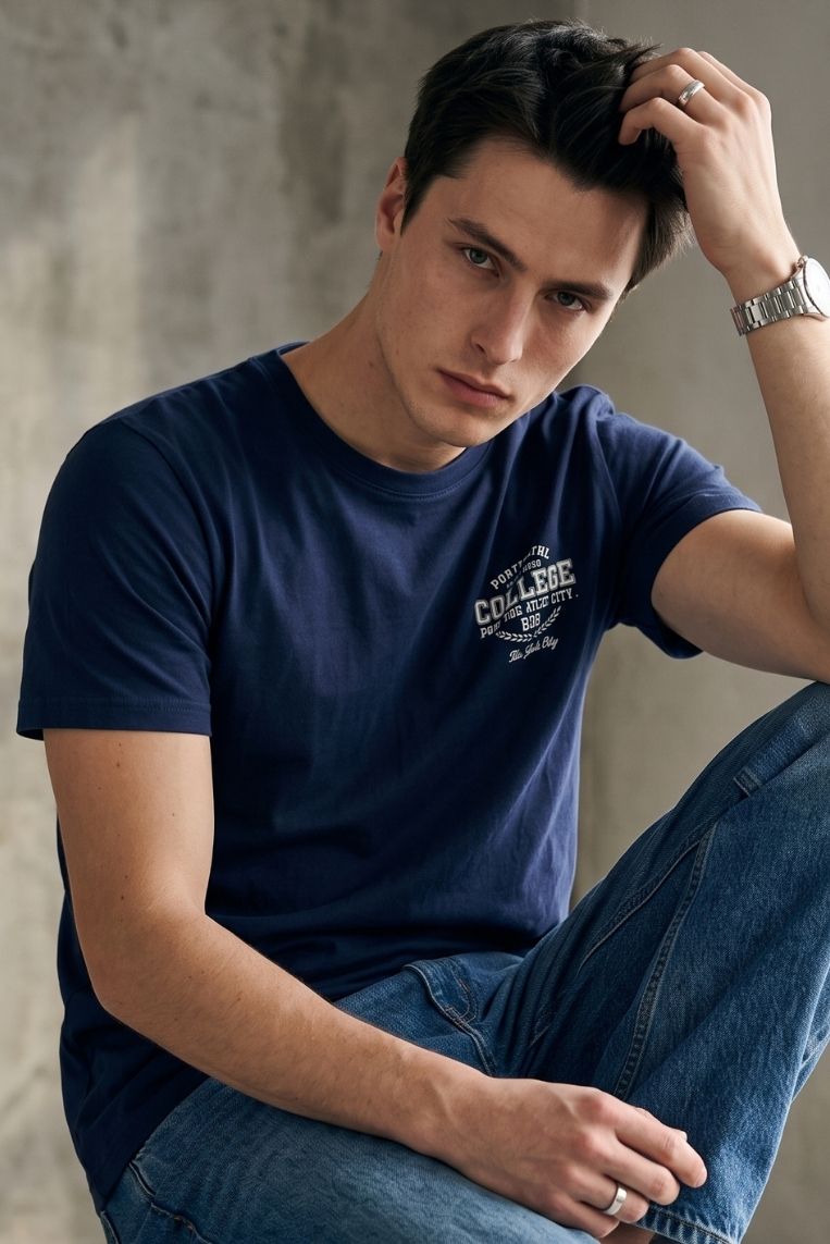 T-SHIRT STAMPA COLLEGE