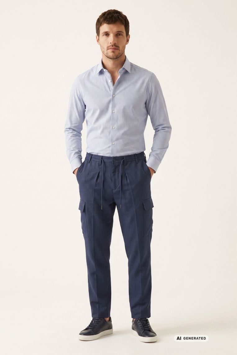 PANTALACCIO FLUIDO TASCONATO 2 PANTALACCIO FLUIDO TASCONATO - immagine 2