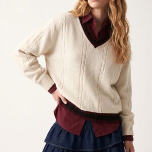 MAGLIA SCOLLO V CONTRASTO 30 MAGLIA SCOLLO V CONTRASTO - Thumbnail Image 14