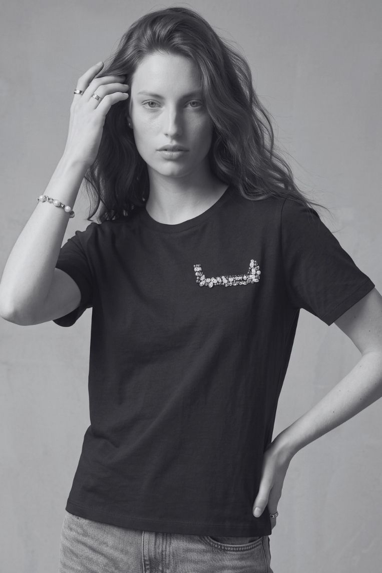 T-SHIRT TASCHINO STRASS