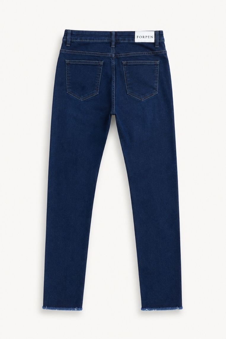 DENIM SKINNY PUSH UP SFRANGIATI 4 DENIM SKINNY PUSH UP SFRANGIATI - immagine 4