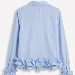 CAMICIA A RIGHE FONDO BALZE 8 CAMICIA A RIGHE FONDO BALZE - Thumbnail Image 4