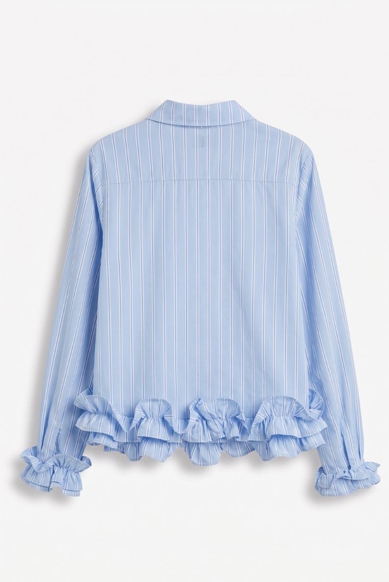CAMICIA A RIGHE FONDO BALZE 4 CAMICIA A RIGHE FONDO BALZE - immagine 4