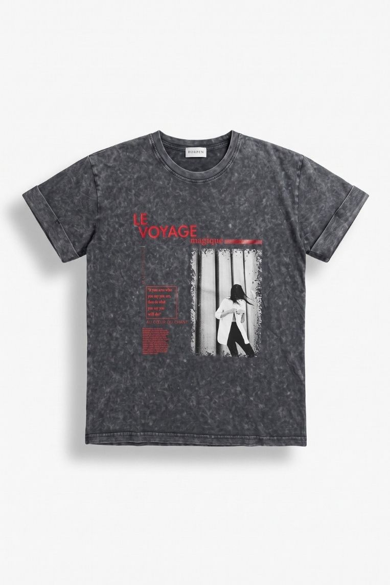 T-SHIRT STAMPA VOYAGE - immagine 3