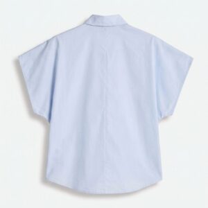 CAMICIA MANICHE CORTE ARRICCIO COLLETTO STRASS 16 CAMICIA MANICHE CORTE ARRICCIO COLLETTO STRASS - Thumbnail Image 4