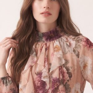 BLUSA STAMPA FIORE GEORGETTE 6 BLUSA STAMPA FIORE GEORGETTE - Thumbnail Image 2