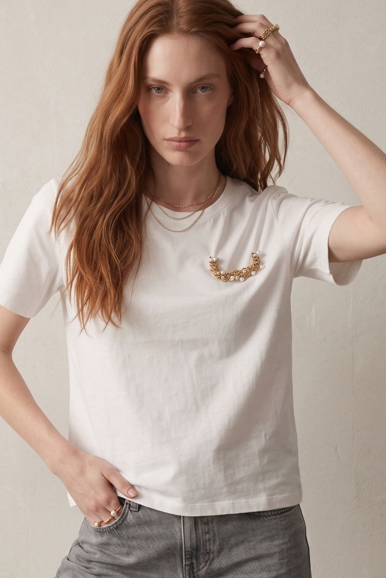 T-SHIRT TASCHINO STRASS 5 T-SHIRT TASCHINO STRASS - immagine 5
