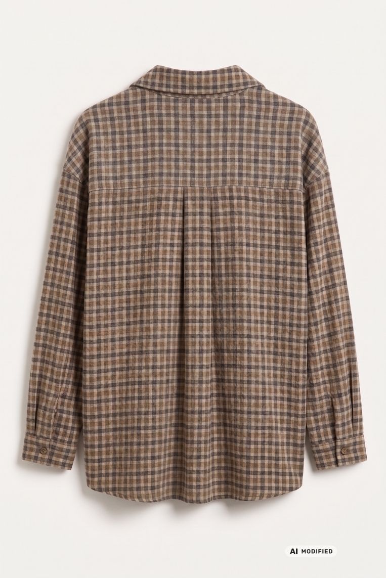 CAMICIA QUADRETTI TASCA PAILLETTES 4 CAMICIA QUADRETTI TASCA PAILLETTES - immagine 4