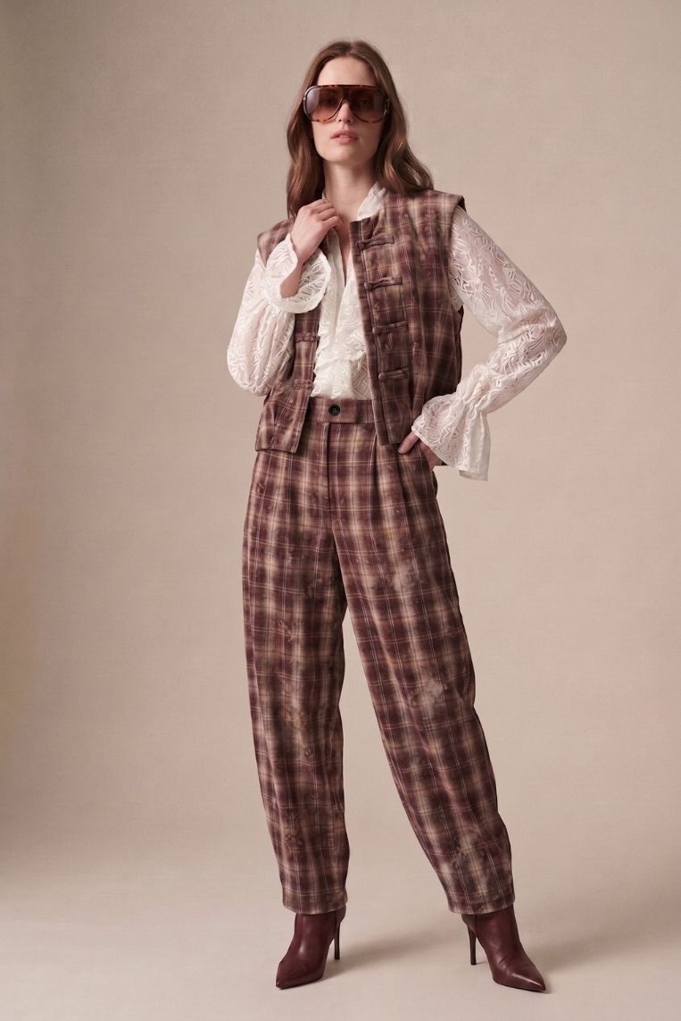PANTALONE LUNGO STAMPA CHECK