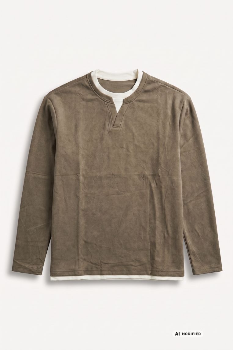 FELPA MANICHE LUNGHE SCOLLO V 11 FELPA MANICHE LUNGHE SCOLLO V - immagine 11