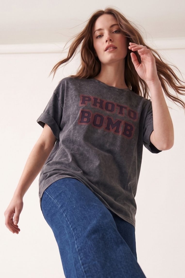 T-SHIRT STAMPA PHOTO BOMB 2 T-SHIRT STAMPA PHOTO BOMB - immagine 2
