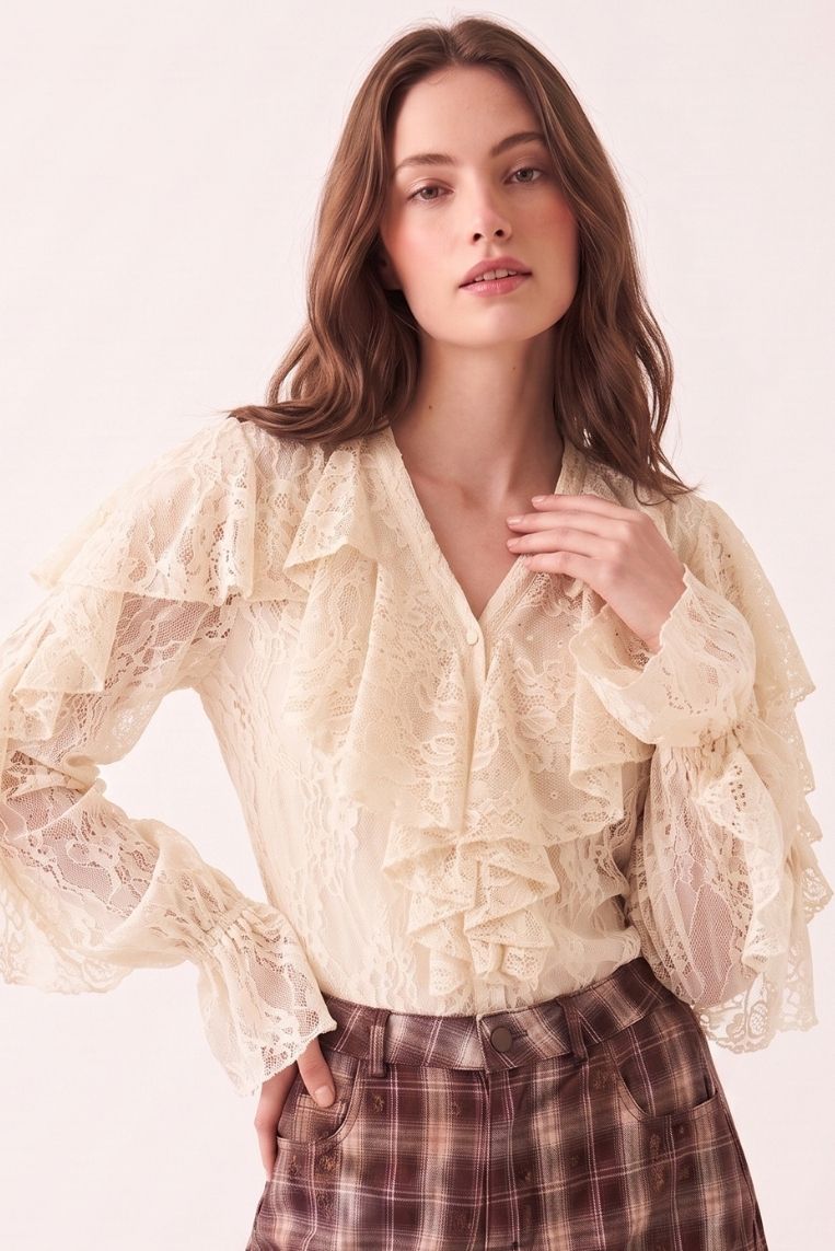 BLUSA IN PIZZO
