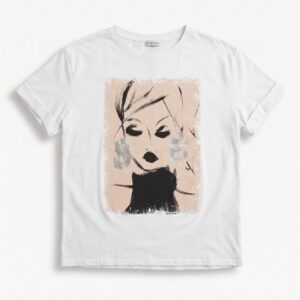 T-SHIRT STAMPA VISO DONNA 7 T-SHIRT STAMPA VISO DONNA - Thumbnail Image 3