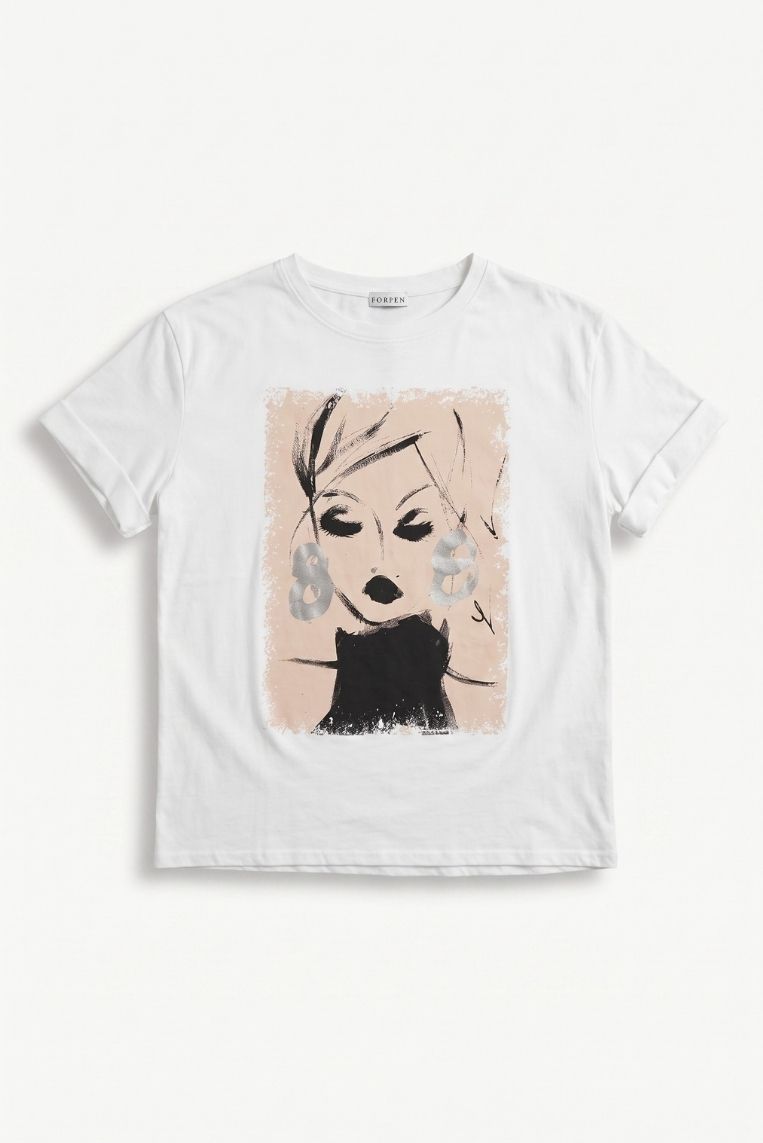 T-SHIRT STAMPA VISO DONNA 3 T-SHIRT STAMPA VISO DONNA - immagine 3
