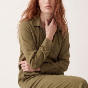 BLUSA SATINATA ARRICCIATA SUL FONDO 10 BLUSA SATINATA ARRICCIATA SUL FONDO - Thumbnail Image 2