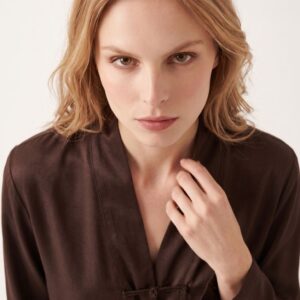 BLUSA CON ALAMARI SATIN 21 BLUSA CON ALAMARI SATIN - Thumbnail Image 9