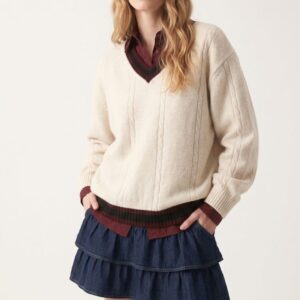 MAGLIA SCOLLO V CONTRASTO 29 MAGLIA SCOLLO V CONTRASTO - Thumbnail Image 13