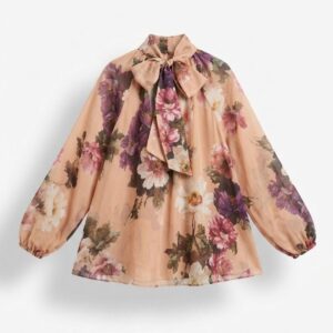 BLUSA STAMPA FIORE GEORGETTE 8 BLUSA STAMPA FIORE GEORGETTE - Thumbnail Image 4